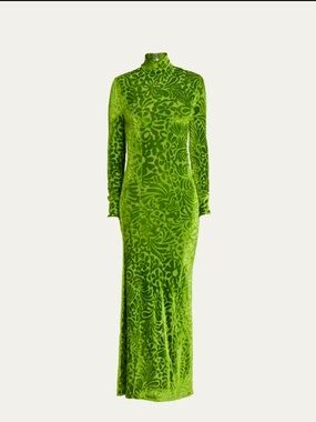 Jil Sander Floral-Print Devoré-Effect Dress